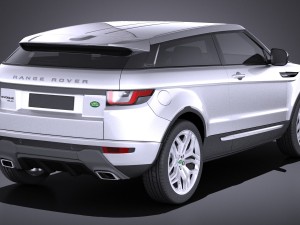 Range Rover Evoque 3-door 2017 3D Модель