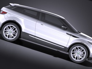 Range Rover Evoque 3-door 2017 3D Модель