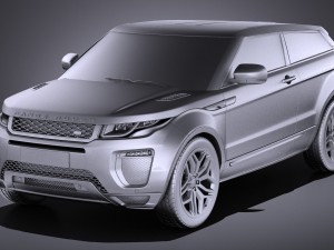 Range Rover Evoque 3-door 2017 3D Модель