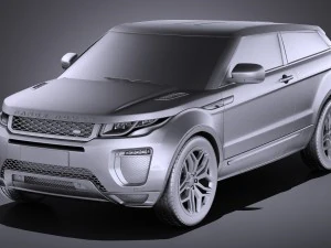 Range Rover Evoque 3-door 2017 3D Model