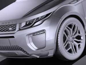Range Rover Evoque 3-door 2017 3D Модель