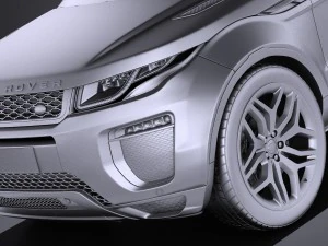 Range Rover Evoque 3-door 2017 3D Model