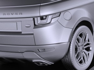 Range Rover Evoque 3-door 2017 3D Модель
