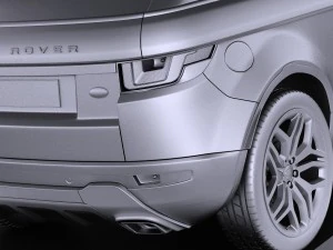 Range Rover Evoque 3-door 2017 3D Model