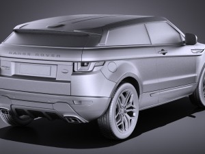 Range Rover Evoque 3-door 2017 3D Модель