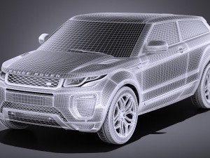 Range Rover Evoque 3-door 2017 3D Модель