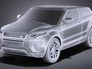 Range Rover Evoque 3-door 2017 3D Model