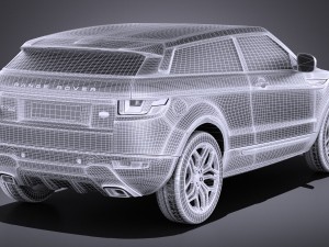 Range Rover Evoque 3-door 2017 3D Модель