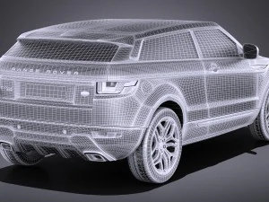 Range Rover Evoque 3-door 2017 3D Model