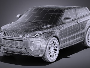 Range Rover Evoque 3-door 2017 3D Модель