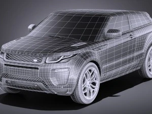 Range Rover Evoque 3-door 2017 3D Model