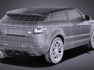 Range Rover Evoque 3-door 2017 3D Модель