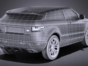 Range Rover Evoque 3-door 2017 3D Model