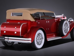 Duesenberg Convertible Sj La Grand Phaeton 1935 3D Model