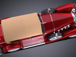 Duesenberg Convertible Sj La Grand Phaeton 1935 3D Model