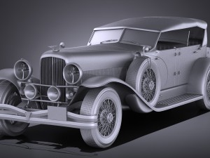 Duesenberg Convertible Sj La Grand Phaeton 1935 3D Model