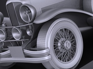 Duesenberg Convertible Sj La Grand Phaeton 1935 3D Model