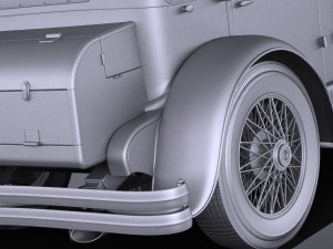 Duesenberg Convertible Sj La Grand Phaeton 1935 3D Model