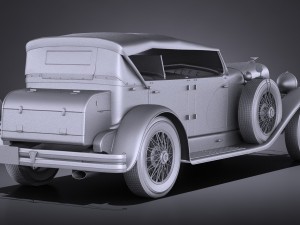Duesenberg Convertible Sj La Grand Phaeton 1935 3D Model