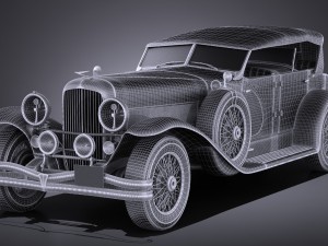 Duesenberg Convertible Sj La Grand Phaeton 1935 3D Model