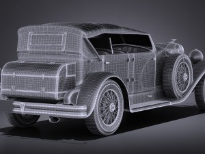Duesenberg Convertible Sj La Grand Phaeton 1935 3D Model