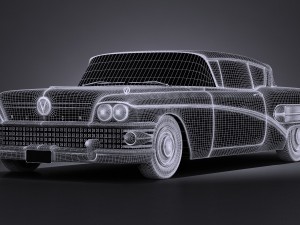 Buick Riviera Super 1958 3D Модель