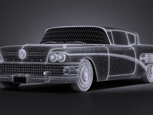 Buick Riviera Super 1958 3D Model