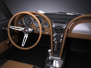 Chevrolet Corvette C2 Coupe 1963 vray 3D-Modell