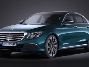 Mercedes-Benz E-class Sedan 2017 3D Model