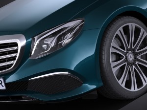 Mercedes-Benz E-class Sedan 2017 3D Модель