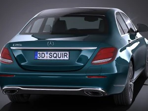 Mercedes-Benz E-class Sedan 2017 3D Model