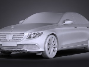 Mercedes-Benz E-class Sedan 2017 3D Модель