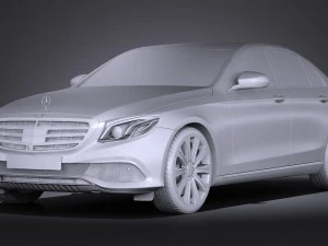 Mercedes-Benz E-class Sedan 2017 3D Model