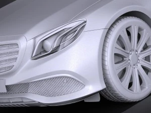 Mercedes-Benz E-class Sedan 2017 3D Model