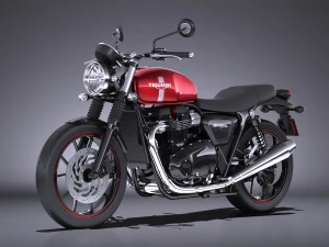 Triunfo Bonneville Twin Street 2016 Modelo 3D