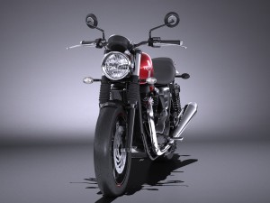 Triumph Bonneville Twin Street 2016 Modelo 3D