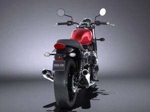 Triunfo Bonneville Twin Street 2016 Modelo 3D