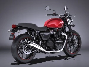 Triunfo Bonneville Twin Street 2016 Modelo 3D