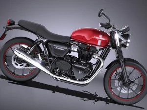 Triunfo Bonneville Twin Street 2016 Modelo 3D