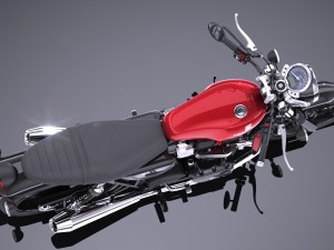 Triumph Bonneville Twin Street 2016 Modelo 3D