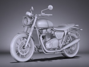 Triumph Bonneville Twin Street 2016 Modelo 3D