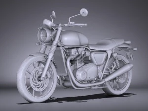 Triunfo Bonneville Twin Street 2016 Modelo 3D