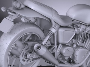 Triumph Bonneville Twin Street 2016 Modelo 3D