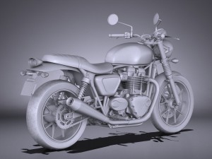 Triumph Bonneville Twin Street 2016 Modelo 3D