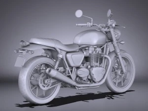 Triunfo Bonneville Twin Street 2016 Modelo 3D