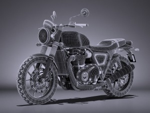Triumph Bonneville Twin Street 2016 Modelo 3D