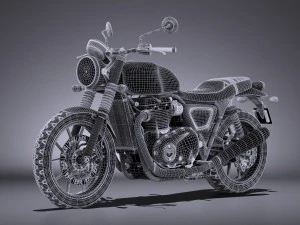 Triunfo Bonneville Twin Street 2016 Modelo 3D