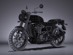 Triumph Bonneville Twin Street 2016 Modelo 3D