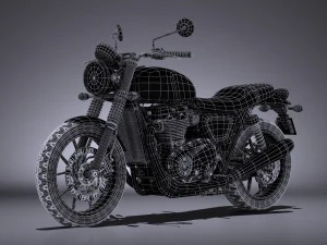 Triunfo Bonneville Twin Street 2016 Modelo 3D
