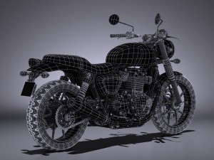 Triumph Bonneville Twin Street 2016 Modelo 3D
